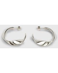 Calvin Klein - Twisted Hoop Earrings - Lyst