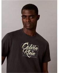 Calvin Klein - Calvin Klein Layered Script Logo Graphic Classic T-Shirt - Lyst