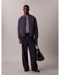 Calvin Klein - Pull À Col Cheminée En Laine Mérinos - Lyst
