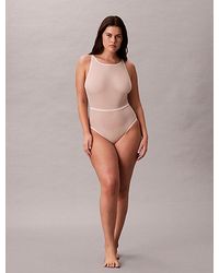 Calvin Klein - Shapewear Body Midden Op Het Dijbeen - Lyst