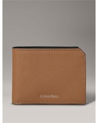 Calvin Klein - Saffiano Leather Slim Bifold Wallet - Lyst