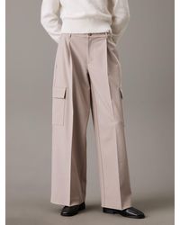 Calvin Klein - Relaxed Tailored Cargo Trousers - Lyst