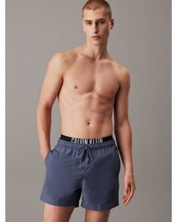Calvin Klein - Pantaloncini Da Bagno Corti Con Fascia - Lyst
