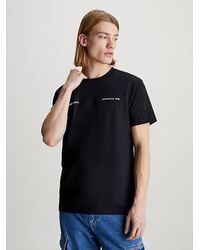 Calvin Klein - Camiseta con logo en la parte trasera - Lyst
