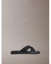 Calvin Klein - Luxor Logo Lightweight Lug Sandals - Lyst