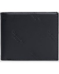 Calvin Klein - Portefeuille double en cuir avec logo anti-RFID - Lyst