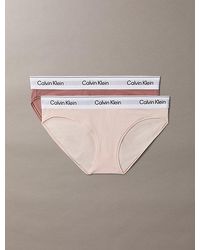 Calvin Klein - 2 Pack Bikini Briefs Icon Cotton Modal - Lyst