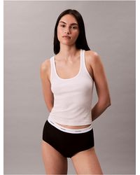 Calvin Klein - Briefs Cotton Stretch Rib - Lyst