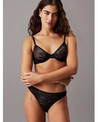 Calvin Klein - Demi Bra Sheer Marquisette - Lyst