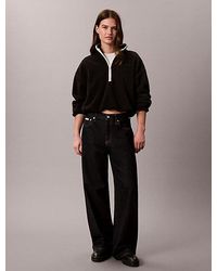 Calvin Klein - Sport Sherpa Quarter Zip Sweatshirt - Lyst