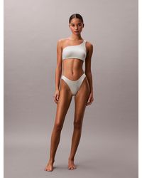 Calvin Klein - One Shoulder Bikini Top - Lyst