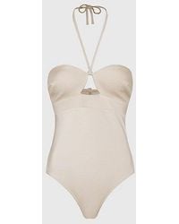 Calvin Klein - Halternek Badpak - Structured - Lyst