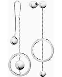 Calvin Klein Pendientes colgantes - Unpaired - Metálico