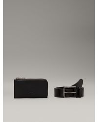 Calvin Klein - Leather Belt And Coin Pouch Gift Set - Lyst