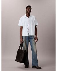 Calvin Klein - Jeans Boxy Denim Short Sleeve Shirt - Lyst