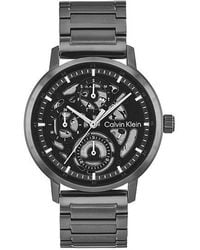 Calvin Klein - Plated Steel Multifunction Watch - Lyst