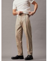 Calvin Klein - Cropped Tapered Pantalon - Lyst