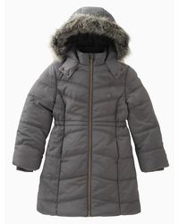 calvin klein big girls belted puffer jacket