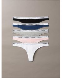 Calvin Klein - Modern Logo 5-Pack Thong - Lyst