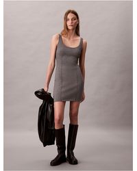 Calvin Klein - Tech Knit Slim Mini Dress - Lyst