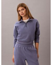 Calvin Klein - Sport French Terry 1 4 Zip Sweatshirt - Lyst
