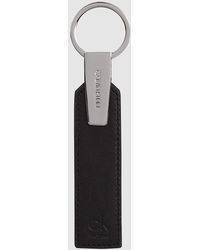 Calvin Klein Llavero de piel - Negro