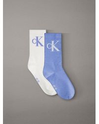 Calvin Klein - Jeans 2 Pack Soft Cotton Stretch Crew Socks - Lyst