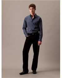 Calvin Klein - Cotton Stretch Slim Chambray Button-Down Shirt - Lyst