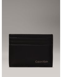 Calvin Klein - Porte-cartes en cuir - Lyst