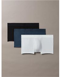 Calvin Klein - 3 Pack Low Rise Trunks - Ck Black - Lyst