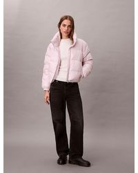Calvin Klein - Matte Shine Puffer Jacket - Lyst