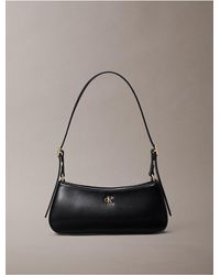 Calvin Klein - Monogram Logo Hardware Shoulder Bag - Lyst