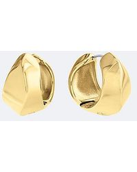Calvin Klein - Jeans Sculpted Hoop Earrings - Lyst