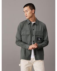 Calvin Klein - Relaxed Utility Shirt Jacket - Lyst