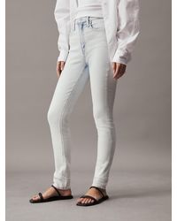 Calvin Klein - High Rise Skinny Jeans - Lyst