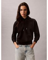 Calvin Klein - Jeans Cotton Terry Monogram Hoodie - Lyst
