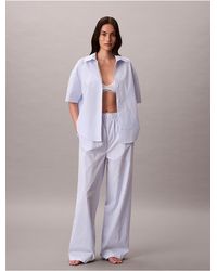 Calvin Klein - Pyjama Pants Cotton Poplin - Lyst