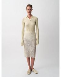 Calvin Klein - Amber Geribbelde Polotrui - Lyst