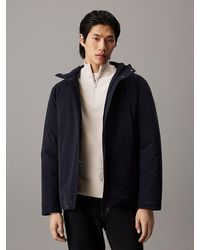 Calvin Klein - Technical Twill Hooded Jacket - Lyst