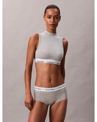 Calvin Klein - Lightly Lined Mockneck Bralette - Lyst