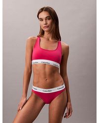 Calvin Klein - Unlined Bralette Icon Cotton Modal - Lyst