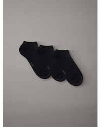 Calvin Klein - 3-Pack Zachte Katoenstretch Enkelsokken - Lyst