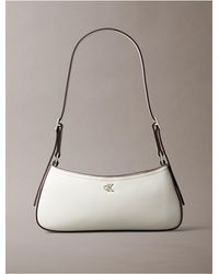 Calvin Klein - Monogram Logo Hardware Shoulder Bag - Lyst