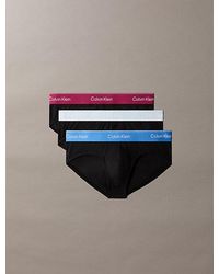 Calvin Klein - 3 Pack Hip Briefs Icon Cotton Stretch - Lyst