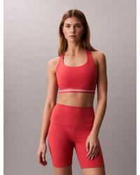 Calvin Klein - Quick-Dry Medium-Impact Sports Bra - Lyst