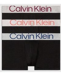 Calvin Klein - Pack de 3 bóxers de tiro bajo - Steel Micro - Lyst