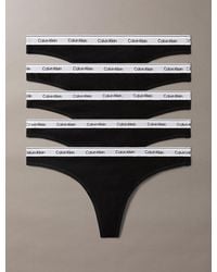 Calvin Klein - 5 Pack Thongs - Lyst