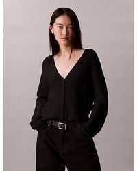 Calvin Klein - Alpaca Blend Cardigan Jumper - Lyst