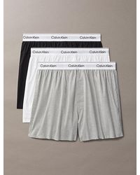 Calvin Klein - 3 Pack Slim Boxers Icon Cotton Stretch - Lyst