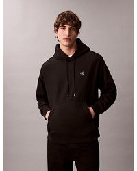Calvin Klein - Sudadera holgada de felpa de gran calidad con capucha - Lyst